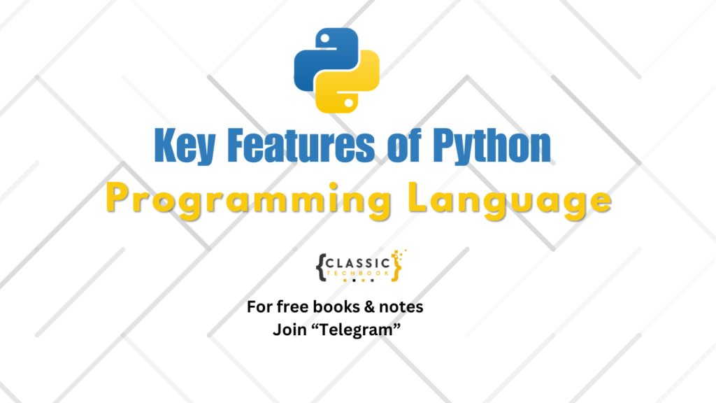 Key features of python